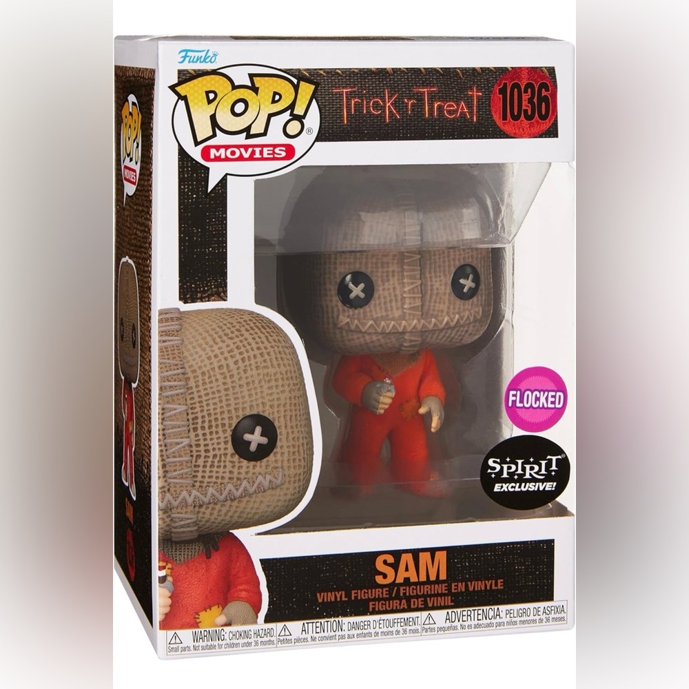 Funko Pop Movies #1036 Trick or Treat Sam Flocked Brand New